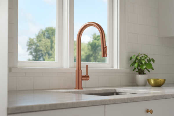 Bateria kuchenna Franke do wody filtrowanej Maris Slim Clear Water J pull-out Miedziany 120.0736.602